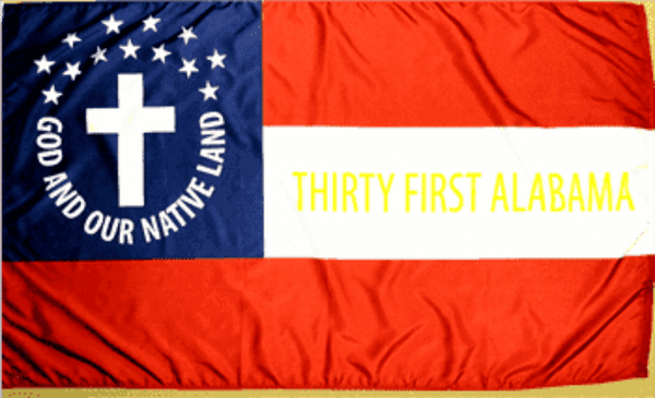 31st Alabama Infantry Cotton Flag 3 x 5 ft.