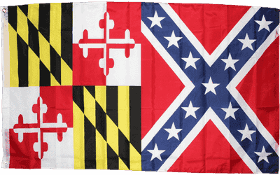 Maryland Rebel Battle Flag 3 X 5 ft. Standard