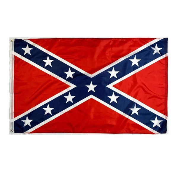 Confederate Battle Flag Knitted Outdoor Herculite