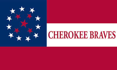 Cherokee Braves Flag Outdoor Nylon Dyed 3x5 ft. Made in USA
