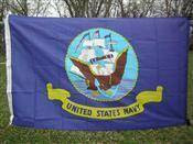 US Navy Flag - Nylon Printed 12 x 18 With Grommets