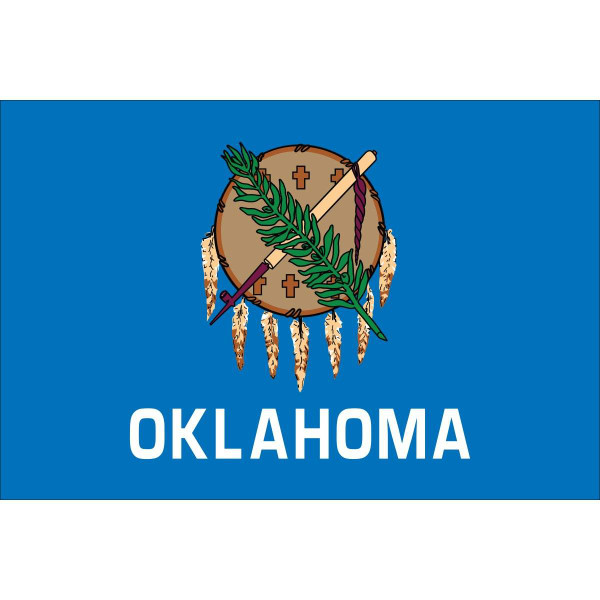 State of Oklahoma Flag Outdoor Commercial  3 X 5 ft Made in USA