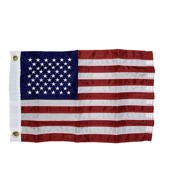 US Boat Flag Nylon Sewn & Embroidered Stars Made in USA