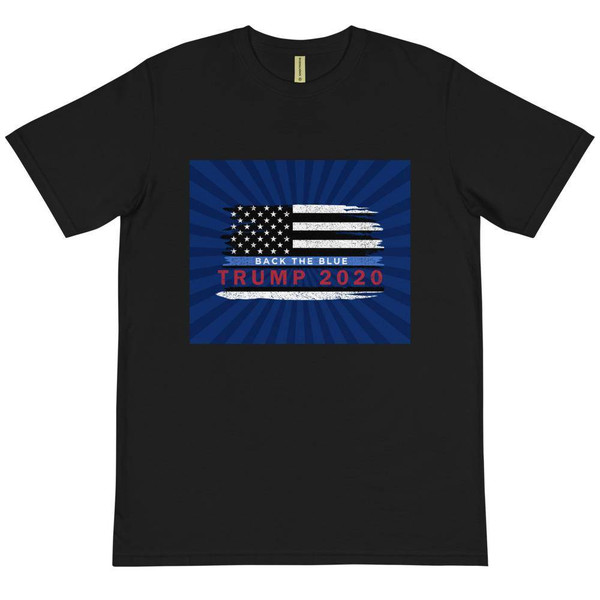 Trump Back the Blue Organic T-Shirt