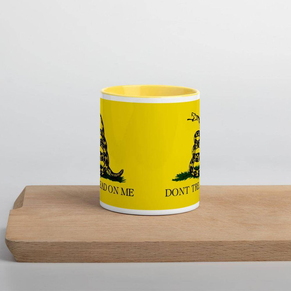 Gadsden Dont Tread on Me Mug with Color Inside