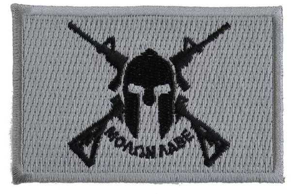 Molon Labe Come and Take It Spartan Crossed Rifles Patch