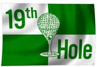 19th Hole Golf Novelty Flag 12x18 inch - Outdoor Commercial - Made in USA