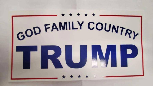 God Family Country Trump - Bumper Sticker bumper sticker