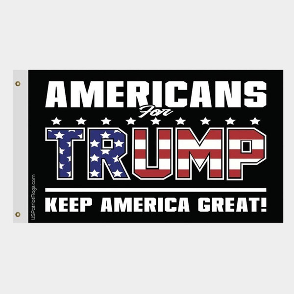 Americans for Trump Flag - Made in USA