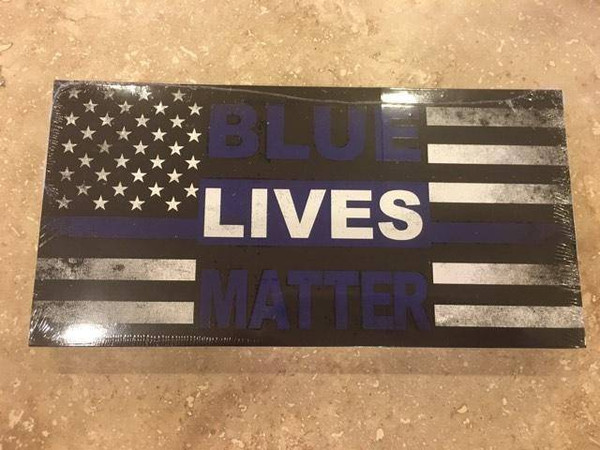 Blue Lives Matter Thin Blue Line USA Flag Bumper Sticker - Made in USA
