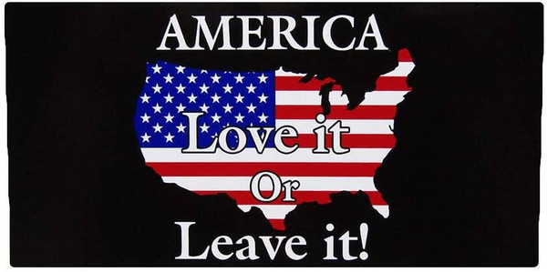 America Love it Or Leave It Bumper Sticker - Made in USA