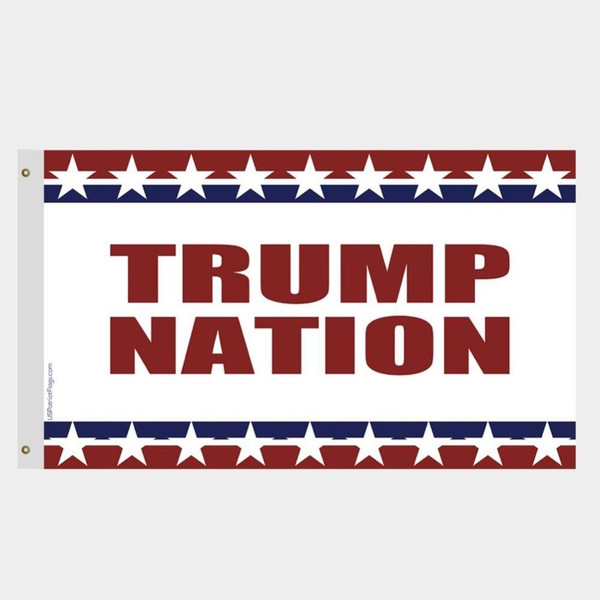 Trump Nation Flag Red White and Blue - Made in USA
