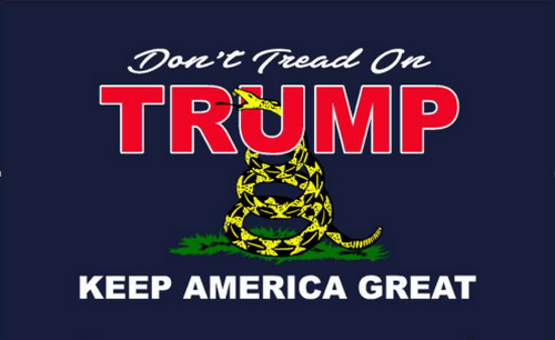 Don't Tread on Trump Gadsden Flag 3x5 ft Economical