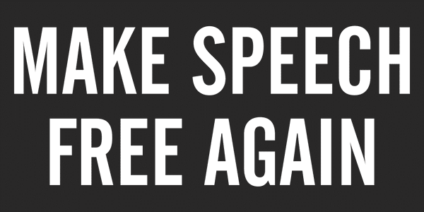 Make Speech Free Again - 1st Amendment Flag - Made in USA