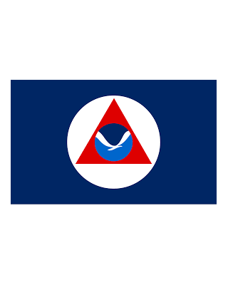 National Oceanic and Atmospheric Administration NOAA Flag - Made in USA