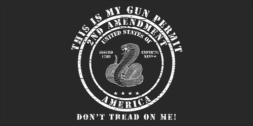 This Is My Gun Permit 2nd Amendment Bumper Sticker