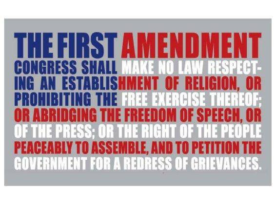 First Amendment USA Tribute Flag - Made in USA