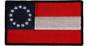Historical Stars and Bars Iron on Patch