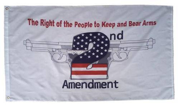 2nd Amendment The Right Of The People To Keep And Bare Arms 3x5 Flag