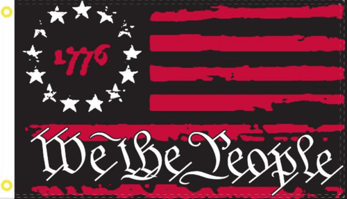 1776 Betsy Ross We The People Patriot Red Flag