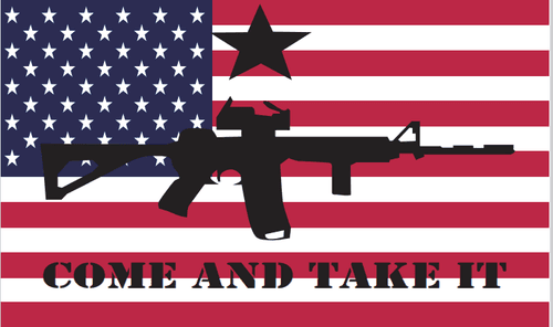 3'x5' American Come and Take It Rough Tex Flag