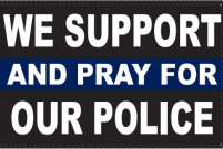 2x3 We Support And Pray For Our Police Thin Blue Line Flag - Rough Tex