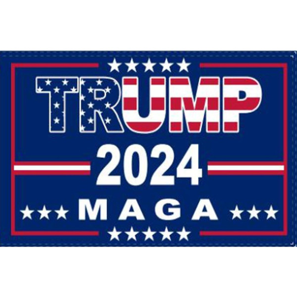 Trump 2024 MAGA Red White & Blue Flag - Made in USA