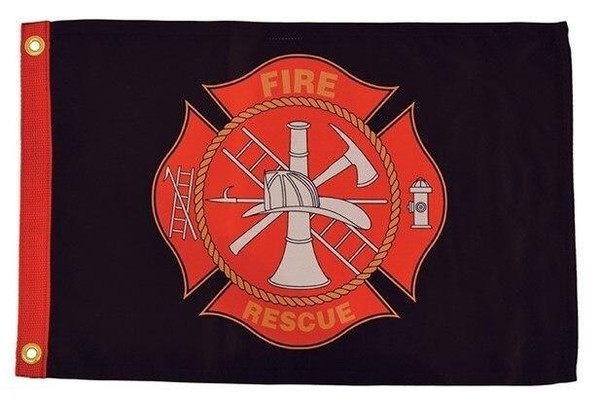Firefighter Maltese Cross 3x5 ft Flag - Rough Tex