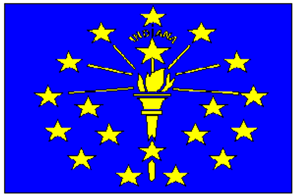 State of Indiana Flag 3x5 ft. Economical