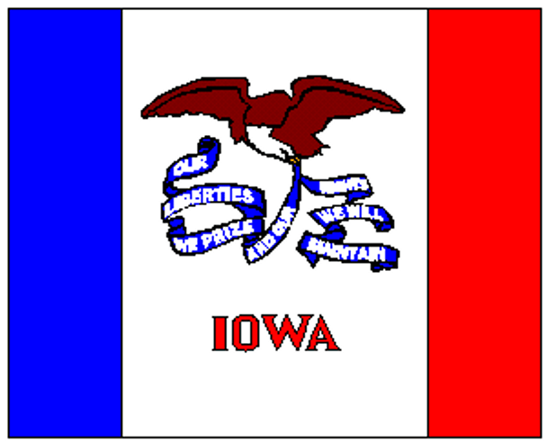 State of Iowa Flag 3x5 ft. Economical