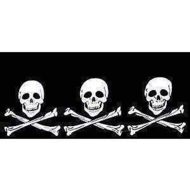 Pirate 3 Skulls Jolly Roger Flag 3 X 5 ft. Standard