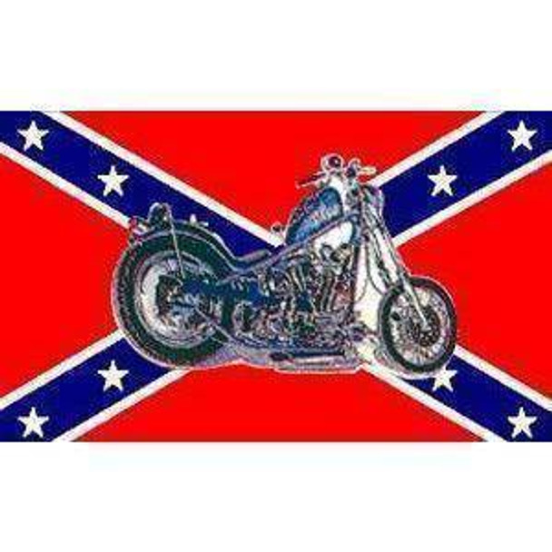 Rebel Motorcycle Flag 3 X 5 ft. Standard