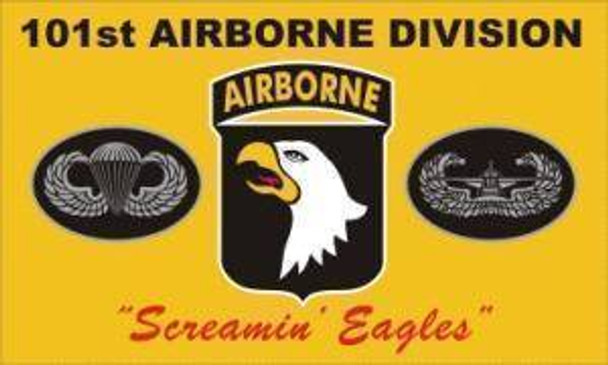 101st Airborne Division "Screaming Eagles" (Yellow) Flag 3x5 ft. Standard