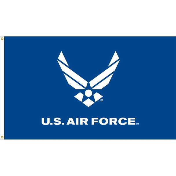 US Air Force Wings Blue Flag 3x5 Economical