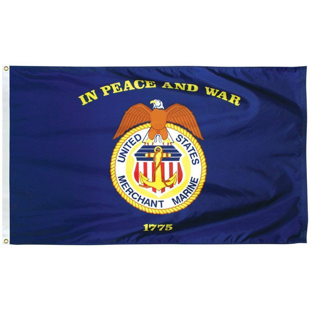 Merchant Marine Flag 3 X 5 ft. Standard