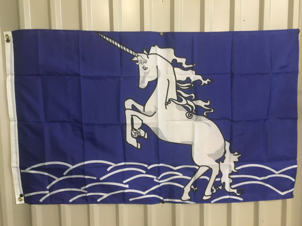Unicorn (Blue) Flag 3 X 5 ft. Standard