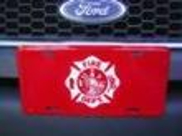 Fire Department License Plate