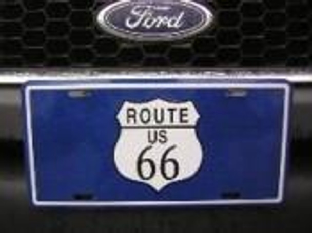 Route US 66 License Plate