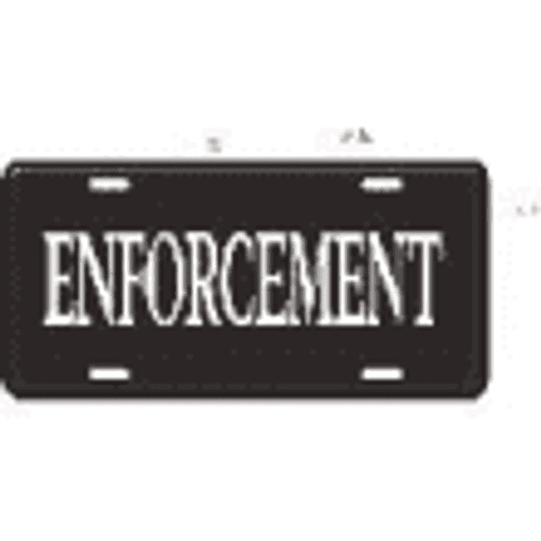 Enforcement License Plate