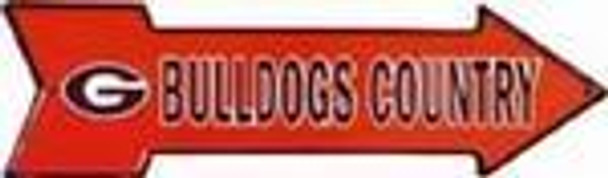 Georgia Bulldogs Country Arrow Sign