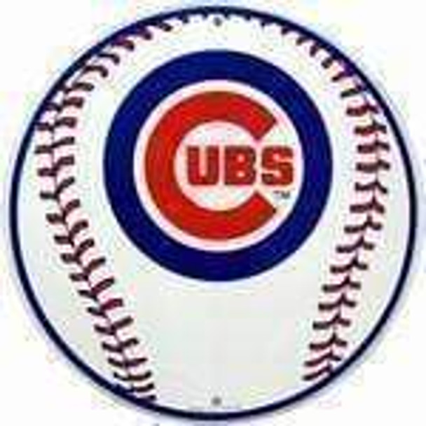 Chicago Cubs Circular Baseball Sign