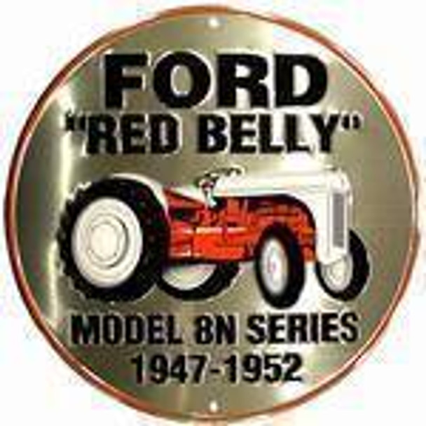 Ford Red Belly Tractor Circular Sign