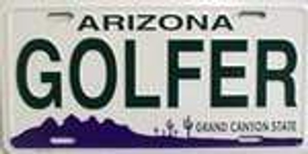 AZ Arizona Golfer License Plate s