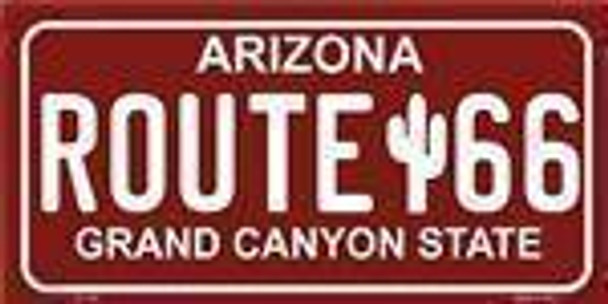 Arizona Route 66 Novelty License Plate