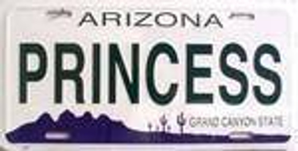 AZ Arizona Princess License Plate