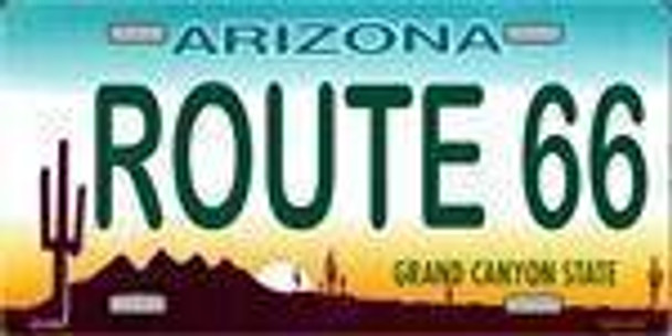 AZ Arizona Route 66 License Plate