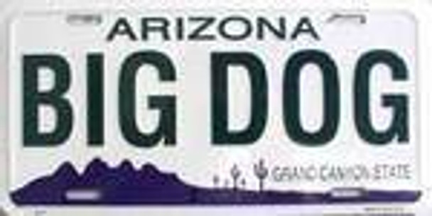 AZ Arizona Big Dog License Plate