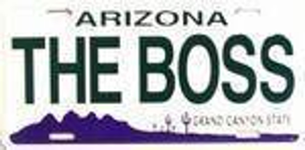 AZ Arizona The Boss License Plate