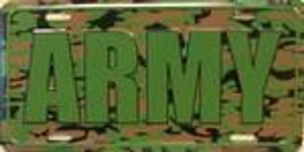 US ARMY Camo Camouflage License Plate