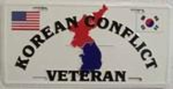 Korean War Veteran License Plate